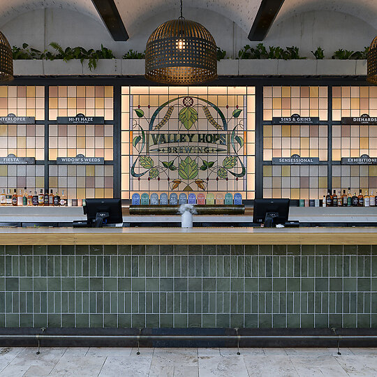 Interior photograph of Valley Hops Brewing by Mindi Cooke