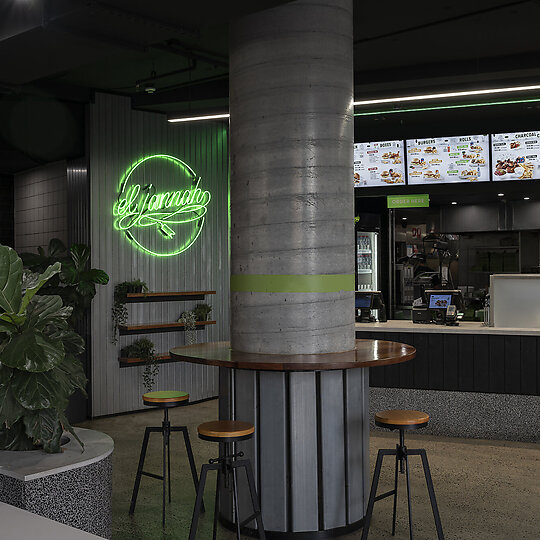 Interior photograph of El Jannah - Burwood by Stuart Hughes