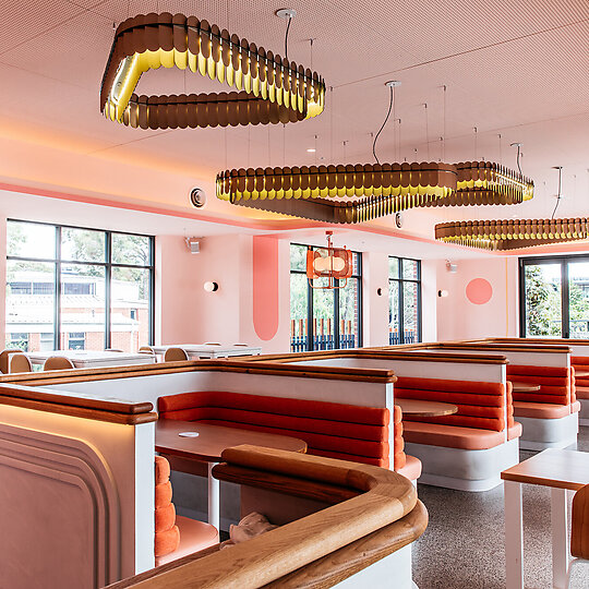 Interior photograph of Sunset Diner by Kitti Gould