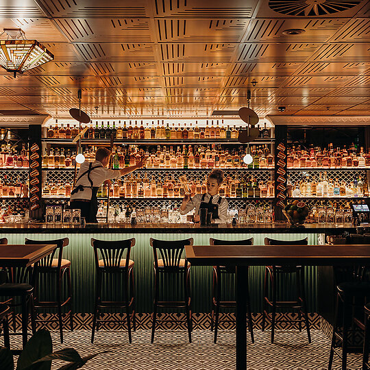 Interior photograph of Nick and Nora's Melbourne by Brook James