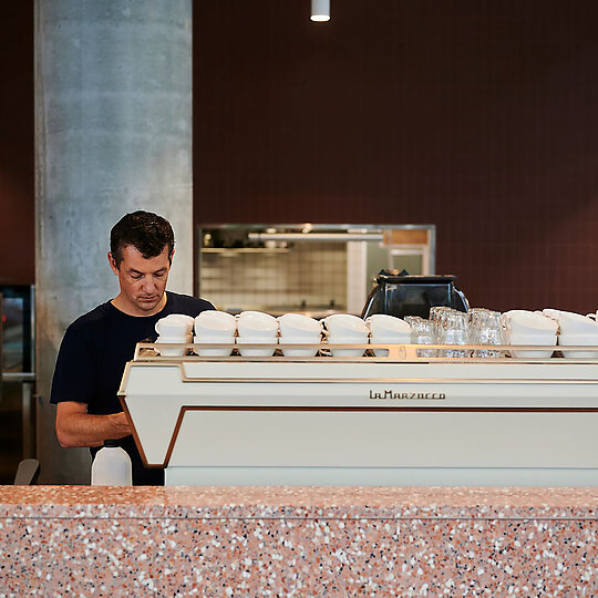 Interior photograph of ARC Coffee by Pew Pew Studio