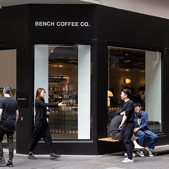 Interior photograph of Bench Coffee Co. by Nick Chen
