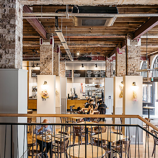 Interior photograph of Verity Lane Market by Lean Timms
