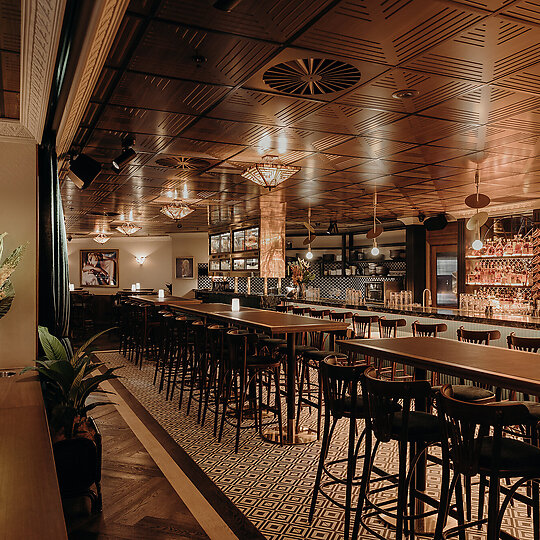 Interior photograph of Nick and Nora's Melbourne by Brook James