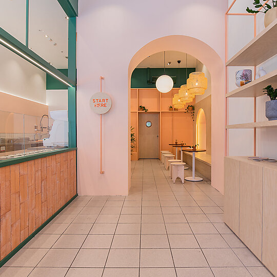 Interior photograph of Sushi Burri by Nhan Tran