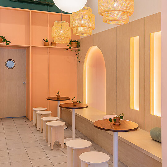 Interior photograph of Sushi Burri by Nhan Tran