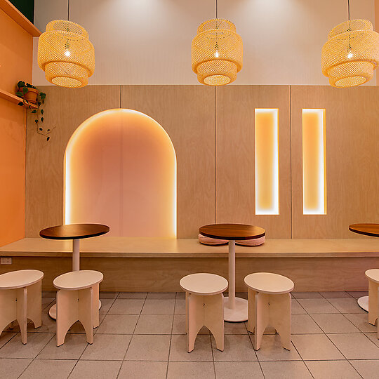 Interior photograph of Sushi Burri by Nhan Tran