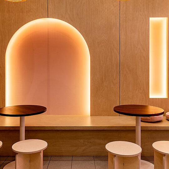 Interior photograph of Sushi Burri by Nhan Tran