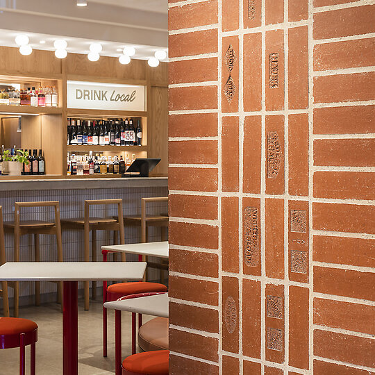 Interior photograph of Indigo Hotel by David Sievers