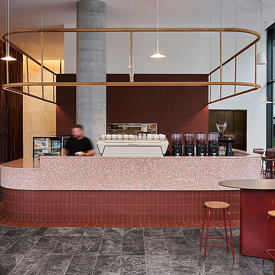 Interior photograph of ARC Coffee by Pew Pew Studio
