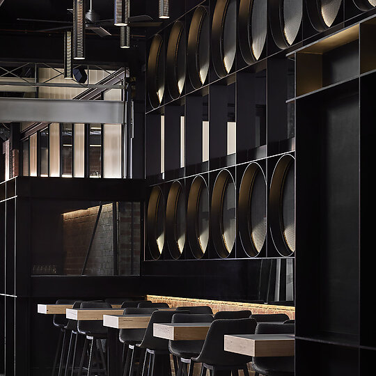 Interior photograph of Quiet Deeds Brewery and Taproom by Sharyn Cairns