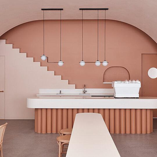Interior photograph of The Budapest Café by Derek Swalwell
