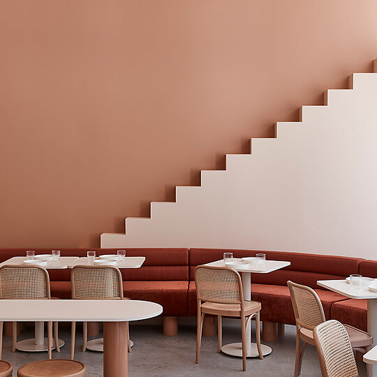 Interior photograph of The Budapest Café by Derek Swalwell