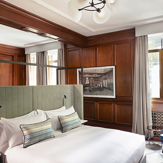 Interior photograph of Hilton Melbourne Little Queen Street by Sean Fennessy