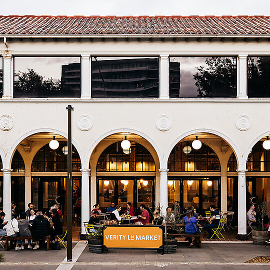Interior photograph of Verity Lane Market by Lean Timms