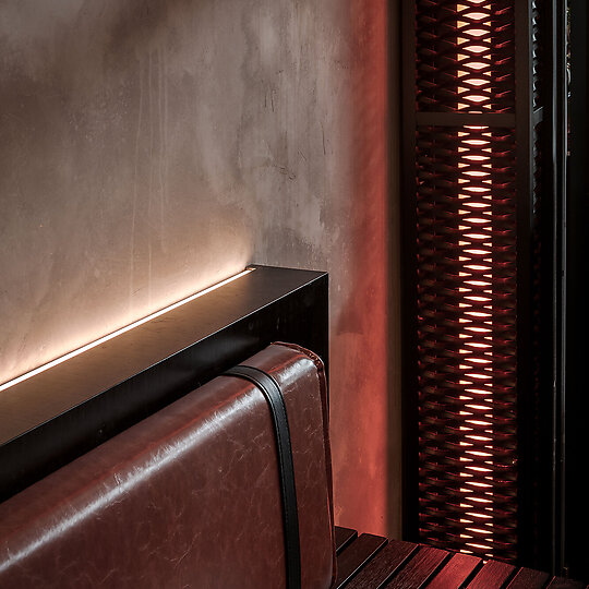 Interior photograph of Up In Smoke, Watergardens by Chris Murray