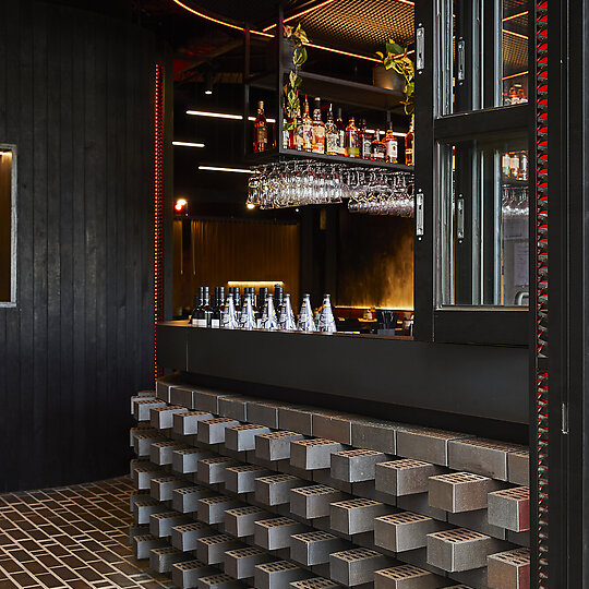 Interior photograph of Up In Smoke, Watergardens by Tania Lee
