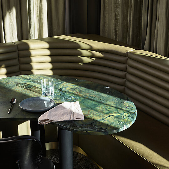 Interior photograph of Olea by Steven Woodburn