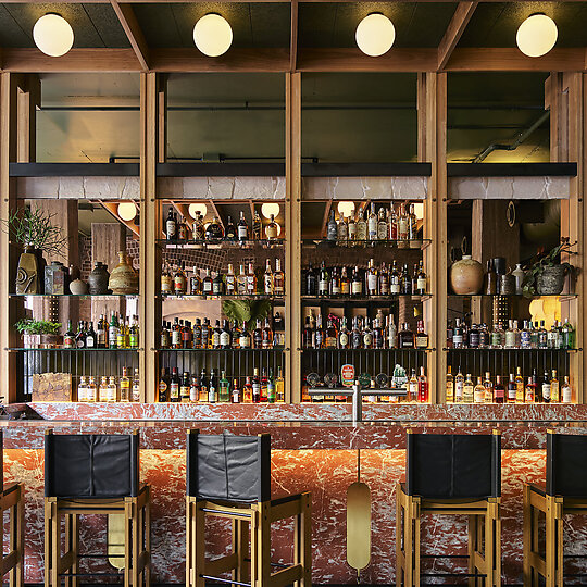 Interior photograph of Lobby Bar Ace Hotel Sydney by Anson Smart