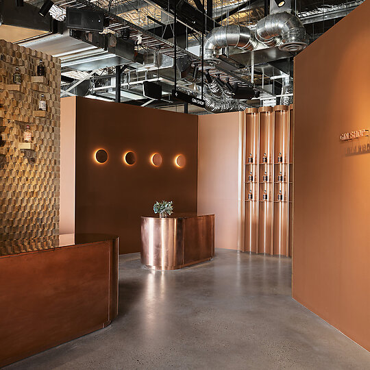 Interior photograph of Four Pillars Gin Distillery 2.0 by Anson Smart