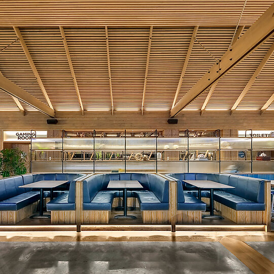Interior photograph of Waterfront Tavern by Murray Fredericks