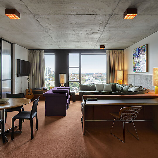 Interior photograph of Ace Hotel Sydney by Anson Smart