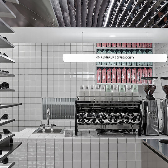 Interior photograph of Black Star Pastry by Jonathan Leijonhufvud