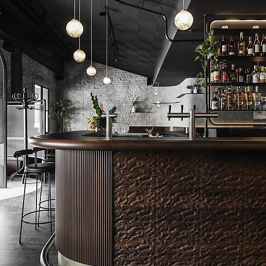 Interior photograph of Copycat Bar & Restaurant by Tom Blachford