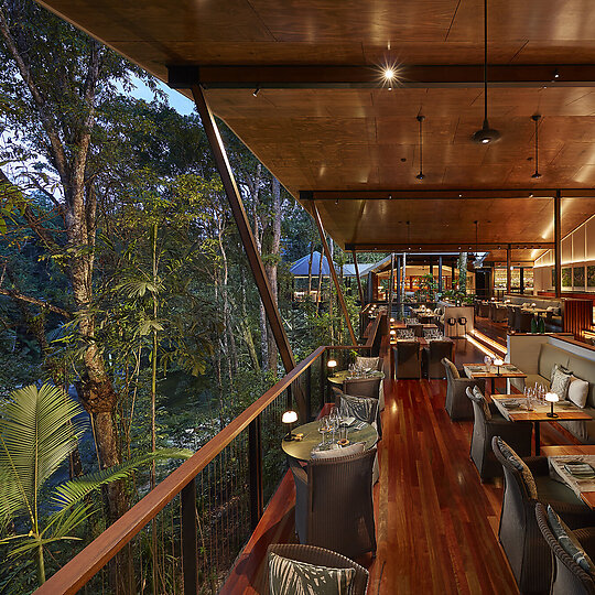 Interior photograph of Silky Oaks Lodge - Luxury Eco Retreat by George Aposolidis
