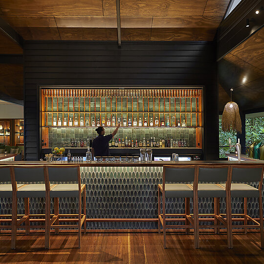 Interior photograph of Silky Oaks Lodge - Luxury Eco Retreat by George Aposolidis