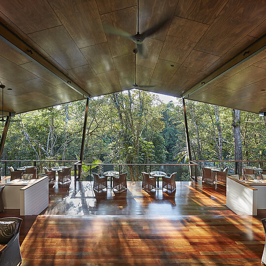 Interior photograph of Silky Oaks Lodge - Luxury Eco Retreat by George Aposolidis