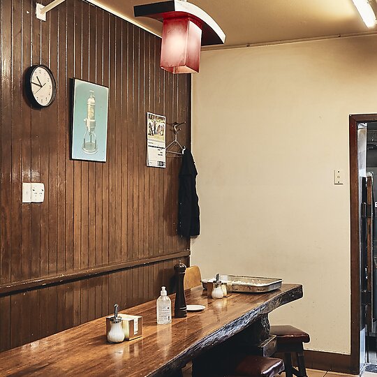 Interior photograph of Pellegrini’s Espresso Bar by Peter Bennetts