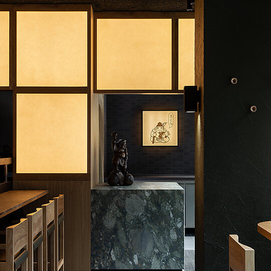 Interior photograph of Sakura Kaiten Sushi by Timothy Kaye