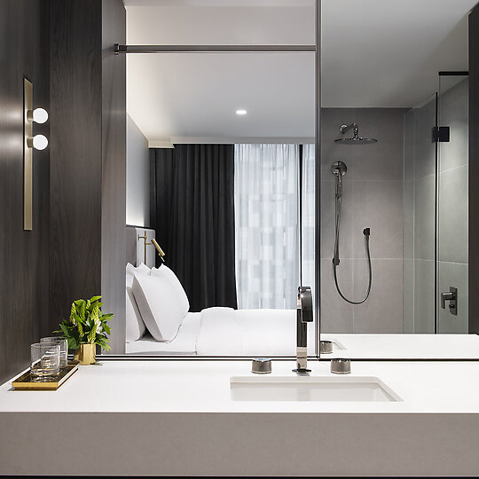 Interior photograph of Melbourne Marriott Hotel Docklands by Nicole England