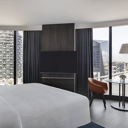 Interior photograph of Melbourne Marriott Hotel Docklands by Nicole England