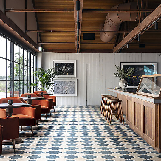 Interior photograph of Mount Pleasant Wines by Tom Ferguson