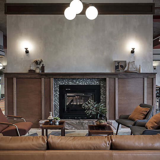 Interior photograph of Woolly Bay Hotel by Tom Ferguson