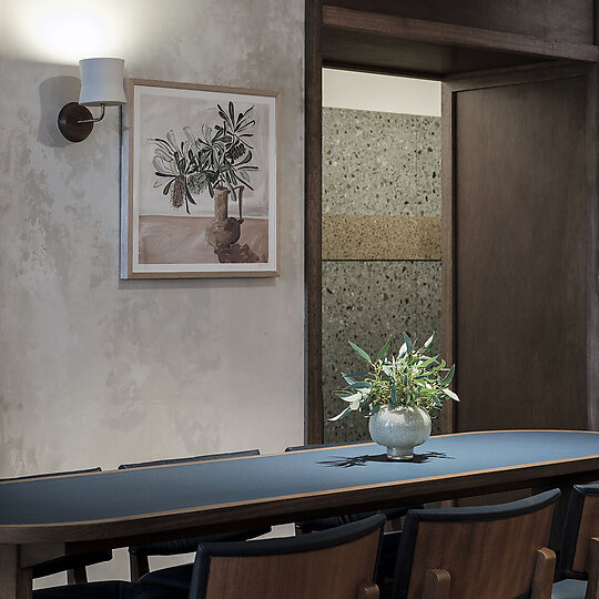 Interior photograph of Woolly Bay Hotel by Tom Ferguson