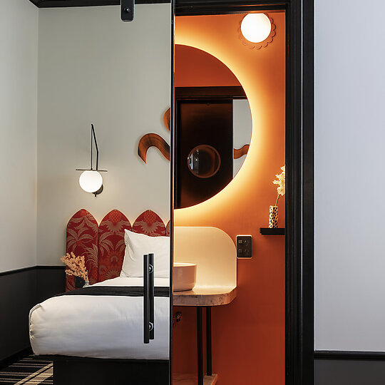 Interior photograph of Naumi Studio Hotel Wellington by Samuel Hartnett