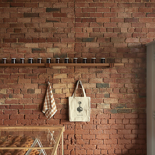 Interior photograph of Via Porta Bakehouse by Sean Fennessy